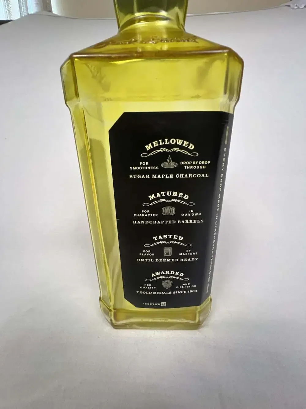 Jack Daniel's Old No. 7 Empty Tennessee Whiskey Glass Bottle